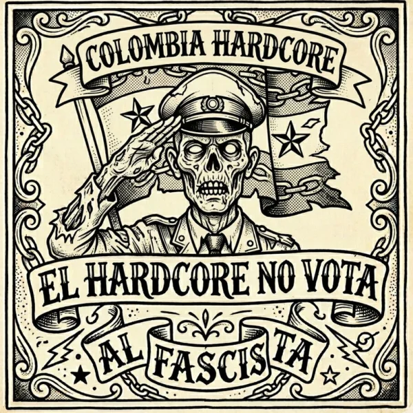 Distracción – El hardcore no vota al fascista Album Cover