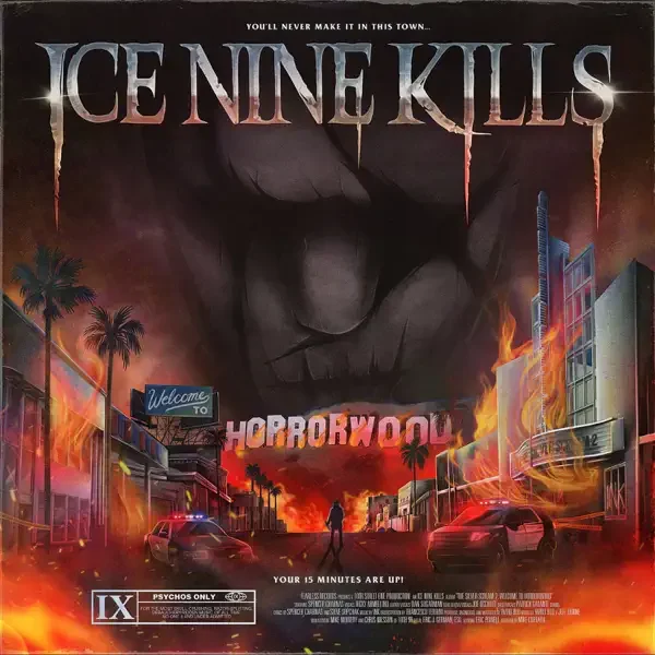 ICE NINE KILLS – Welcome To Horrorwood: Under Fire Album Cover