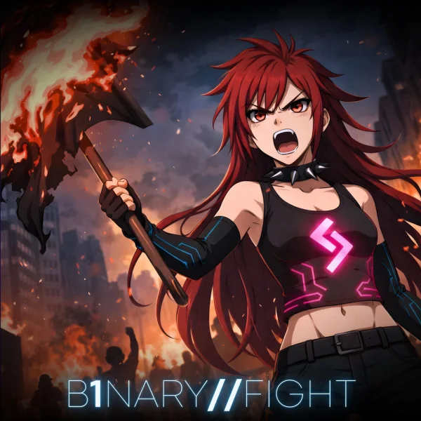 Neon Muscle Fiber – Fight Album Cover