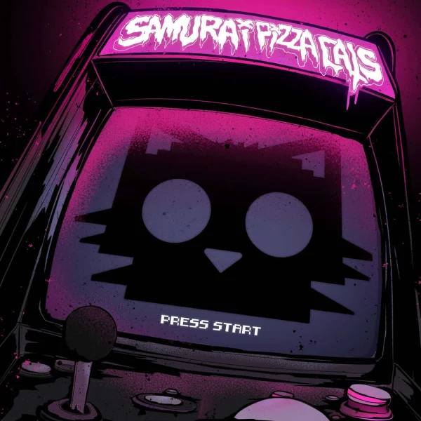 Samurai Pizza Cats – Press Start Album Cover